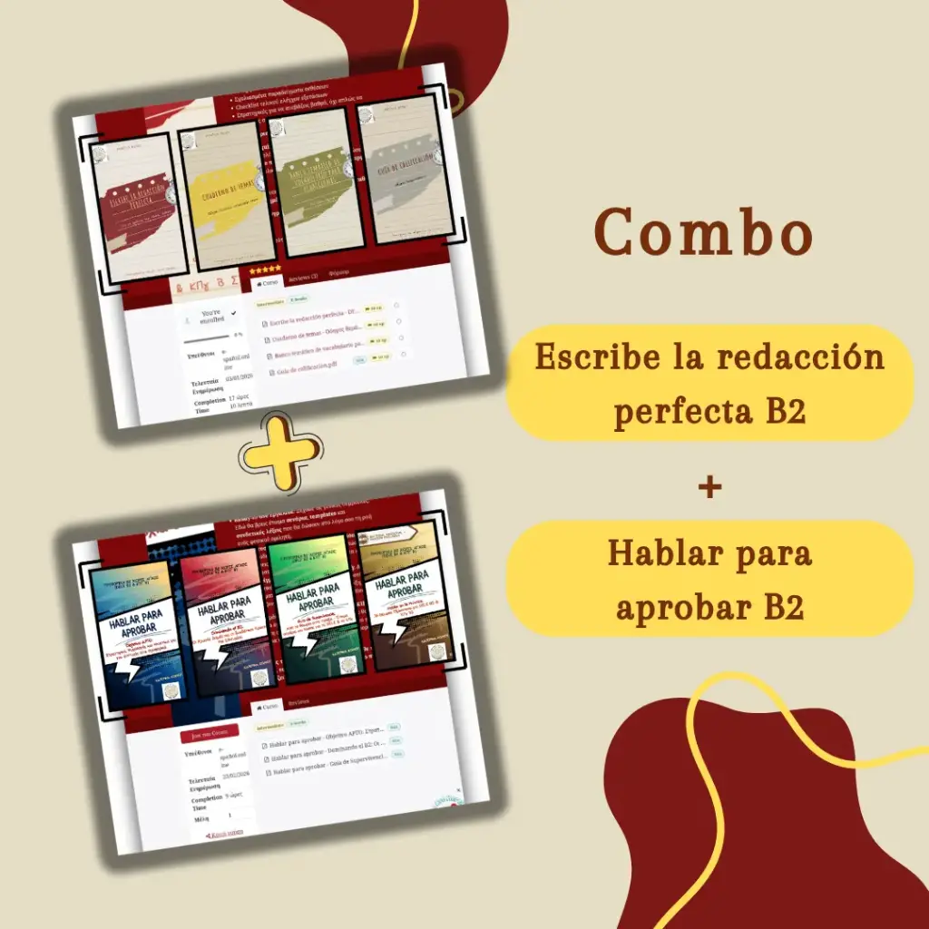 DELE B2 Success Pack: Γράψε & μίλα για να περάσεις